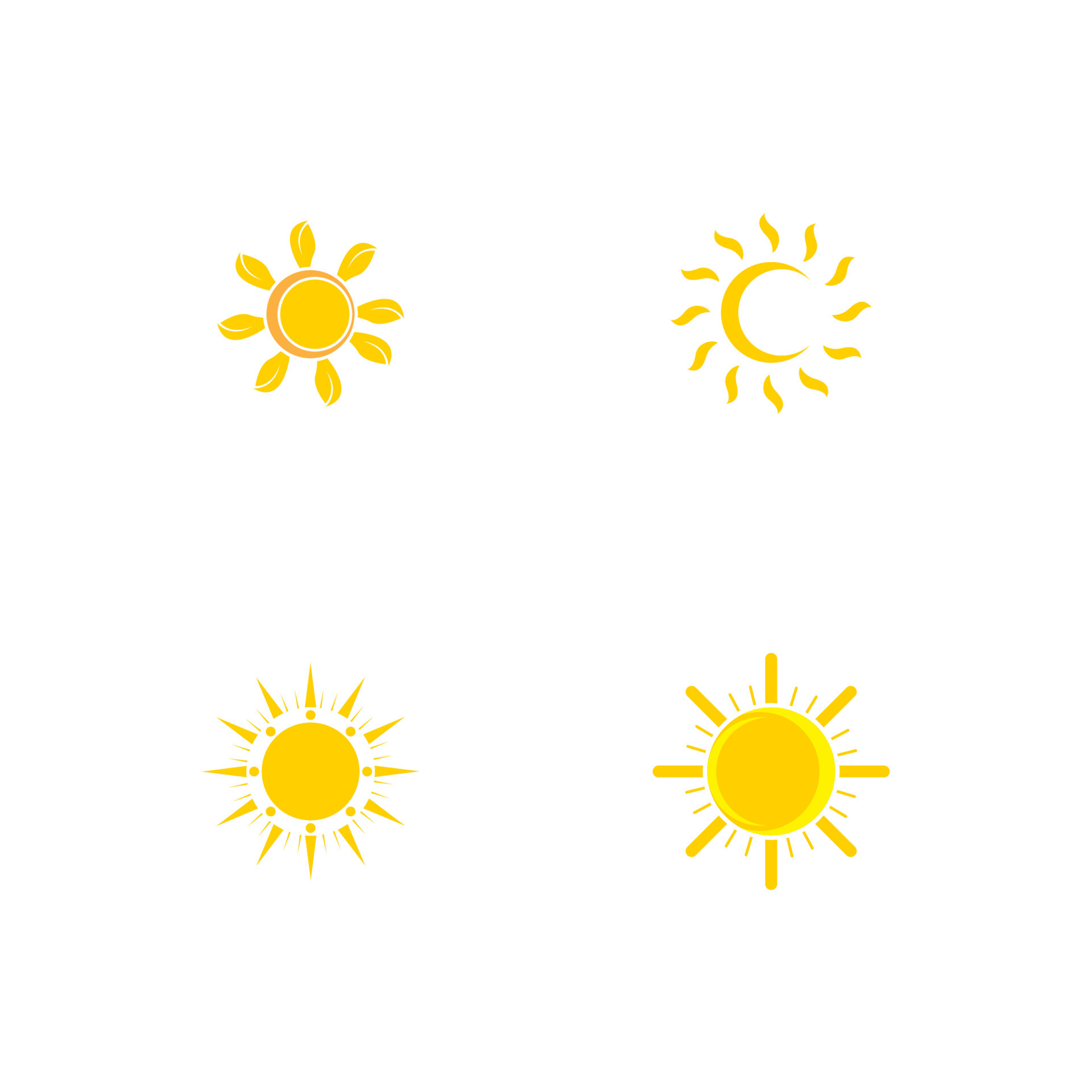 Sun Vector illustration Icon Logo Template design 8865040 Vector Art at ...