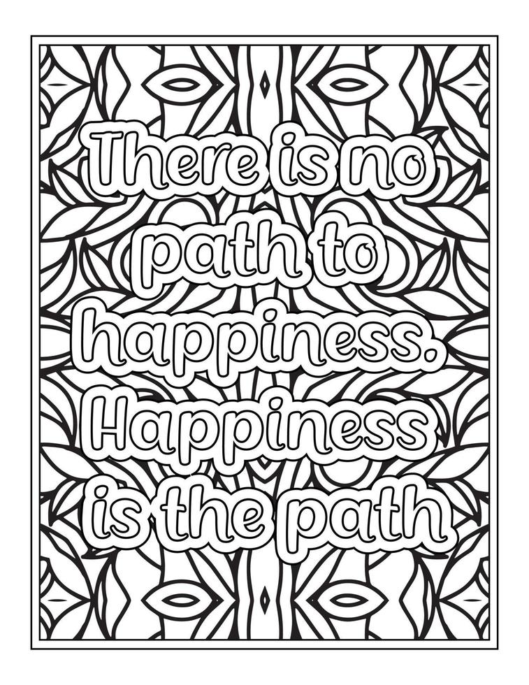 Gratitude Quotes coloring book for Adult vector