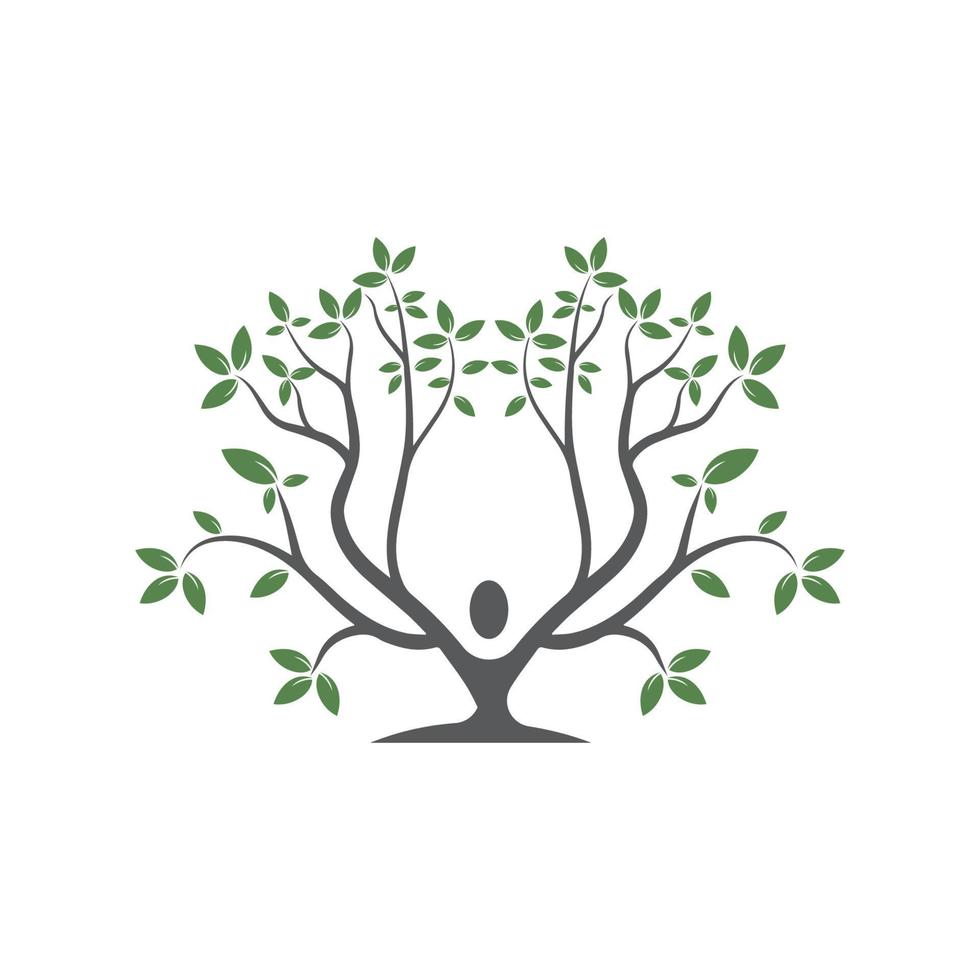 Tree Vector ,hand drawn,  illustration of  Olive tree vector design template