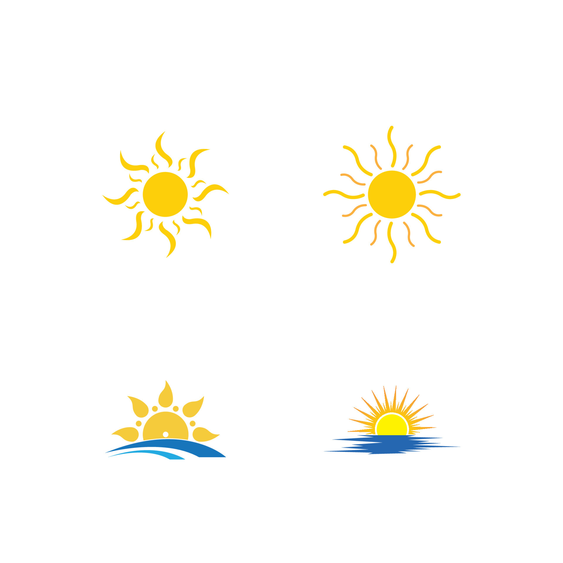 Sun Vector illustration Icon Logo Template design 8865126 Vector Art at ...