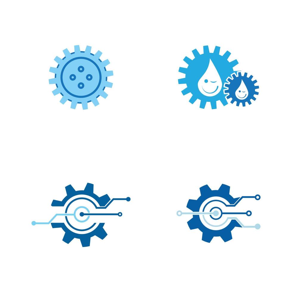 Gear Logo Template vector icon illustration design