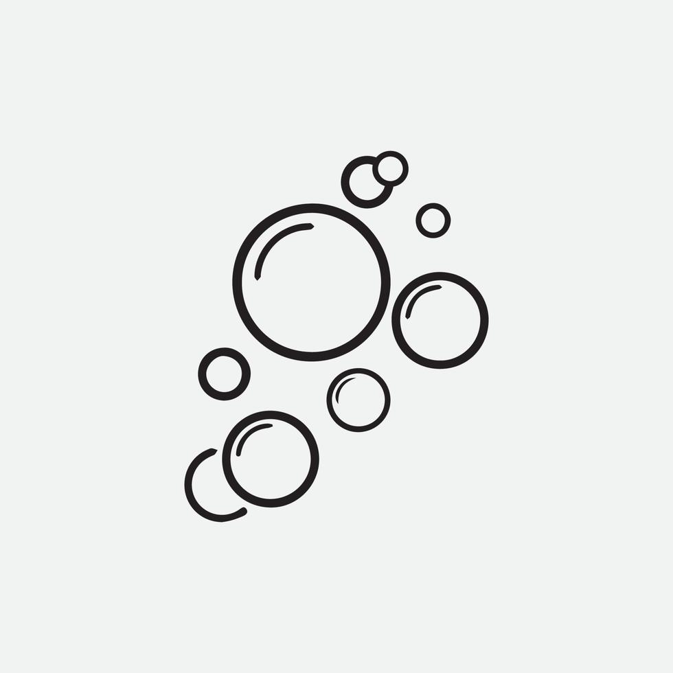 Bubble  icon vector