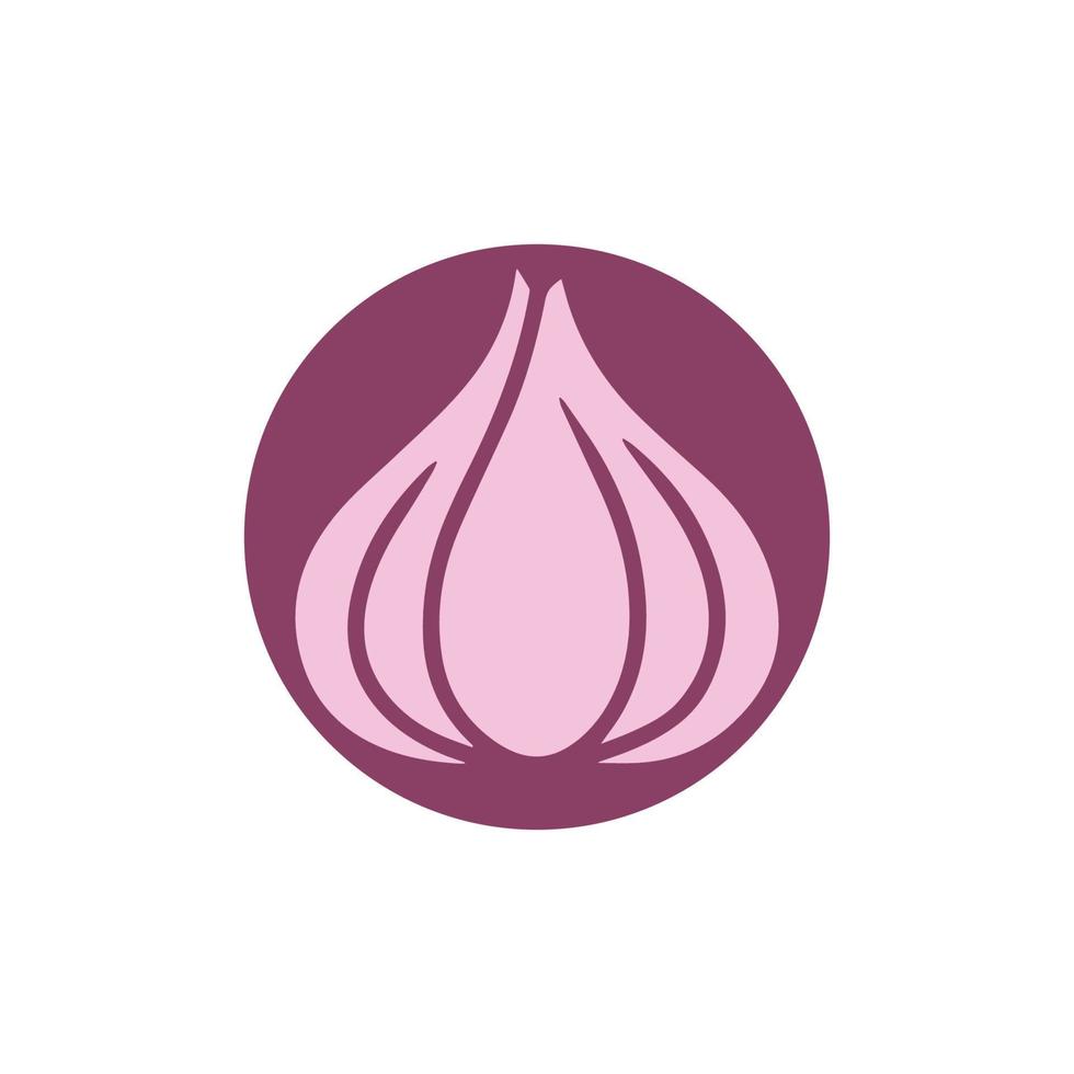 Garlic vector icon illustration design template