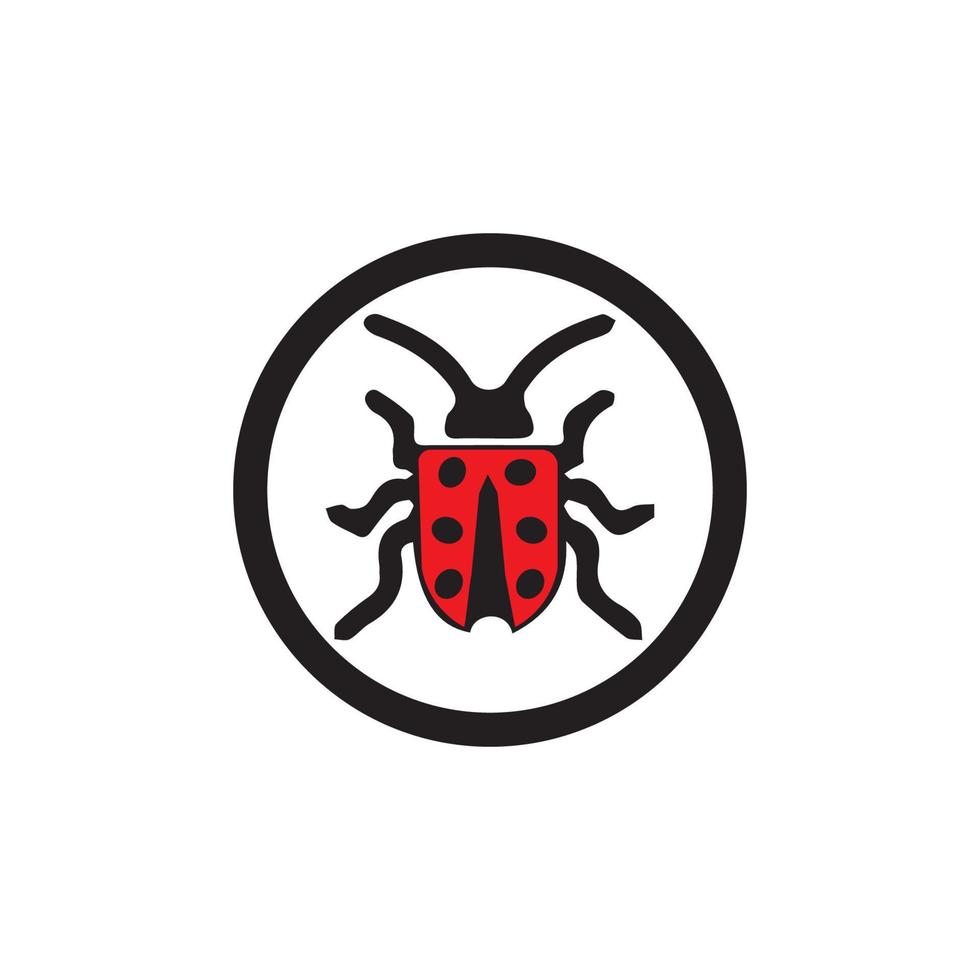 bug vector illustration icon design template