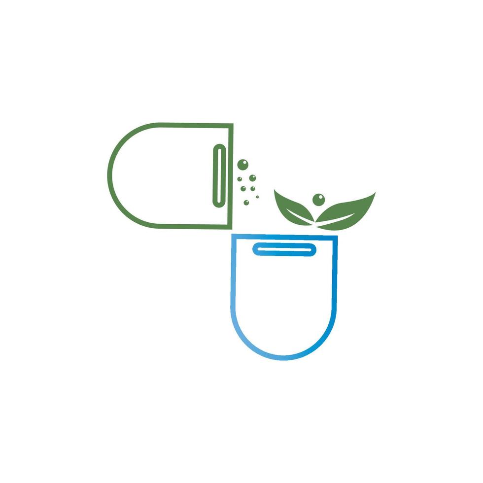 Pharmacy icon , Herbal pharmacy symbol ,  Pestle and Mortar vector illustration design template