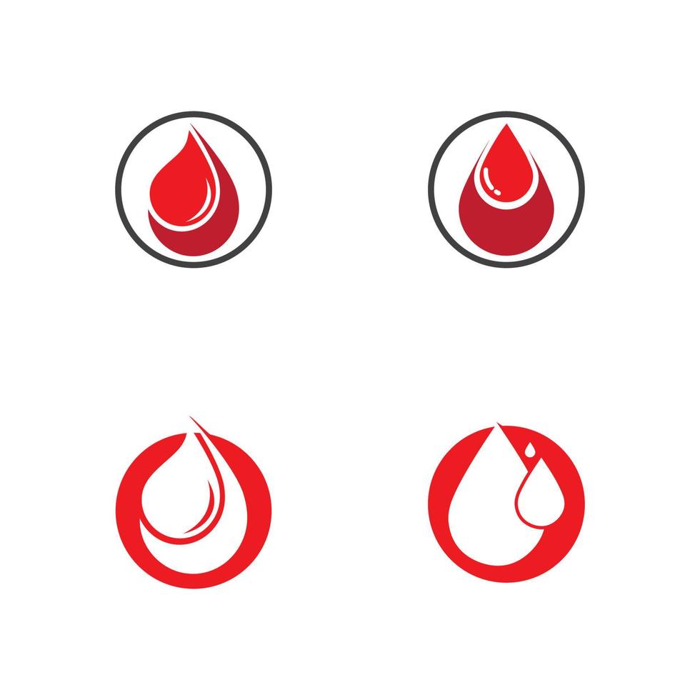 Human Blood logo template vector icon illustration design