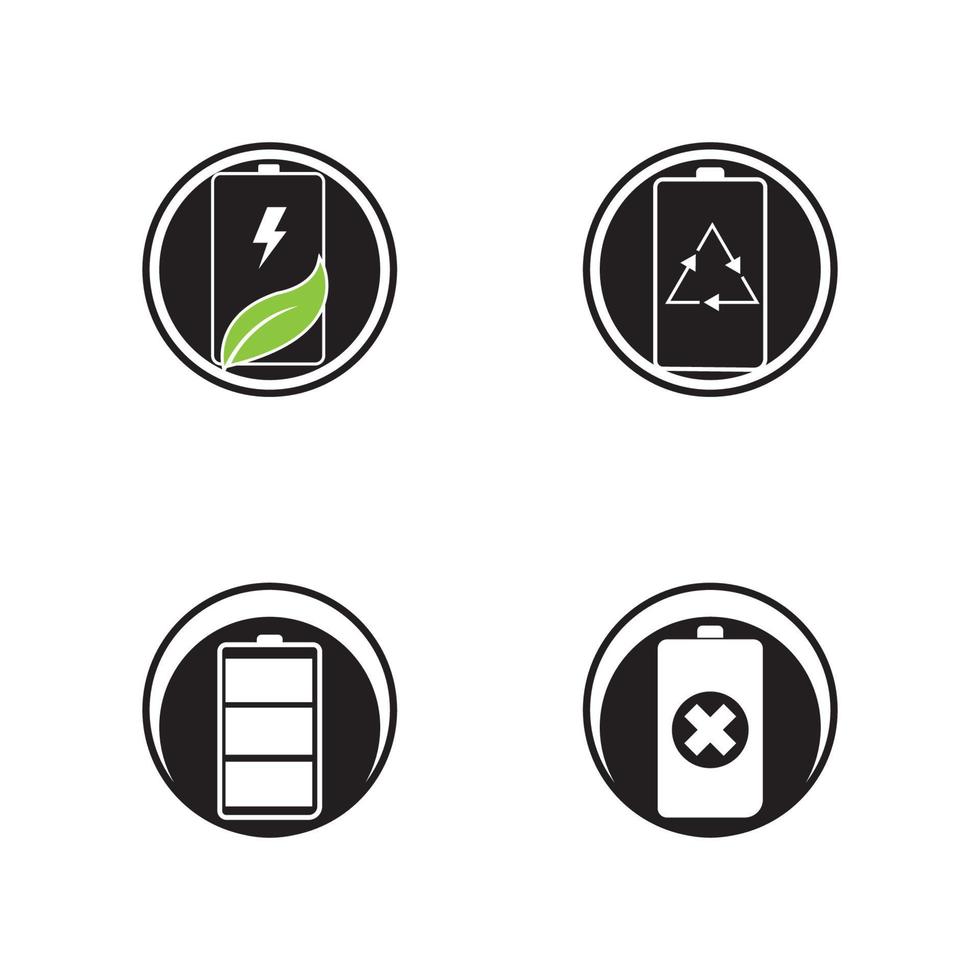 Battery icon design template vector illustration