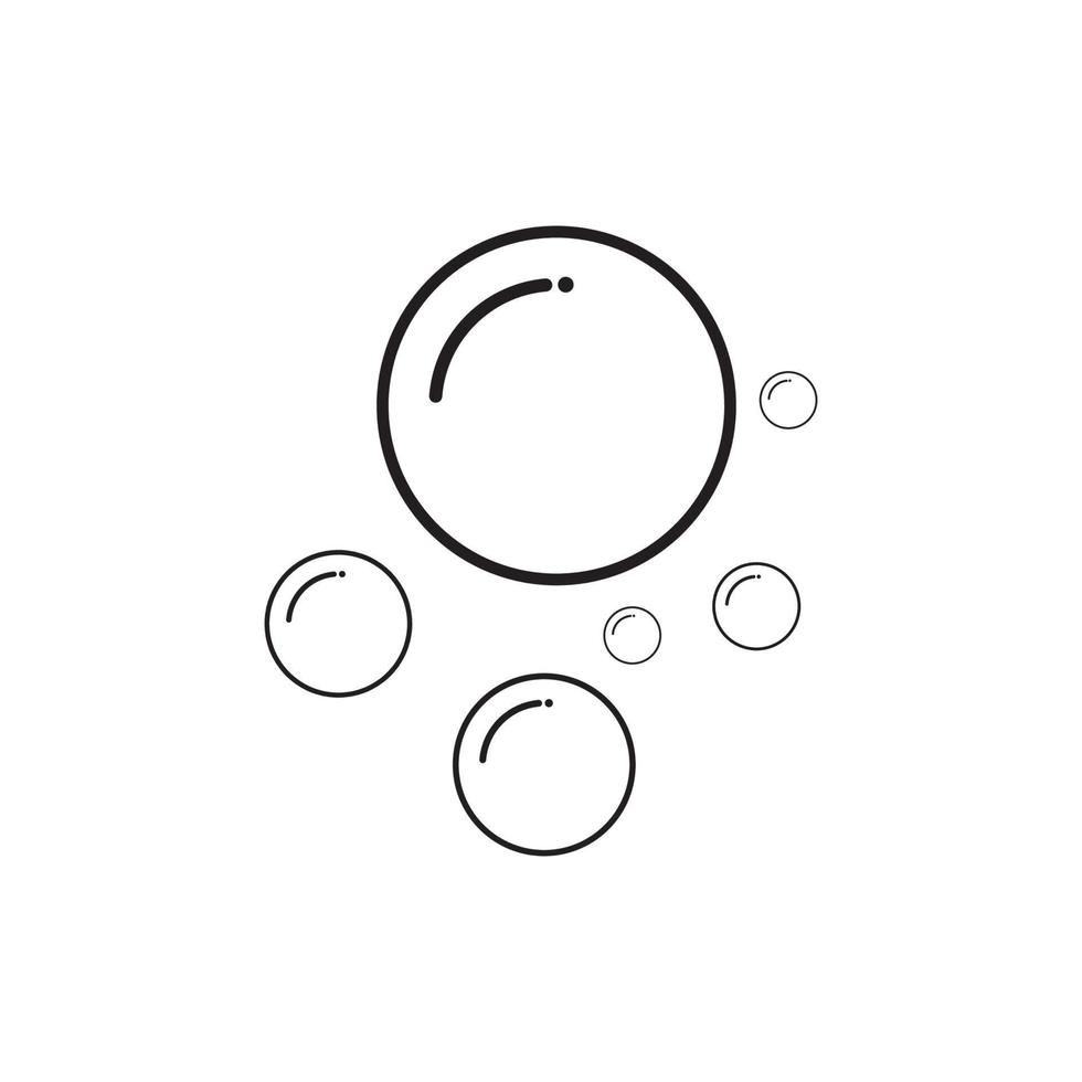 Bubble  icon vector