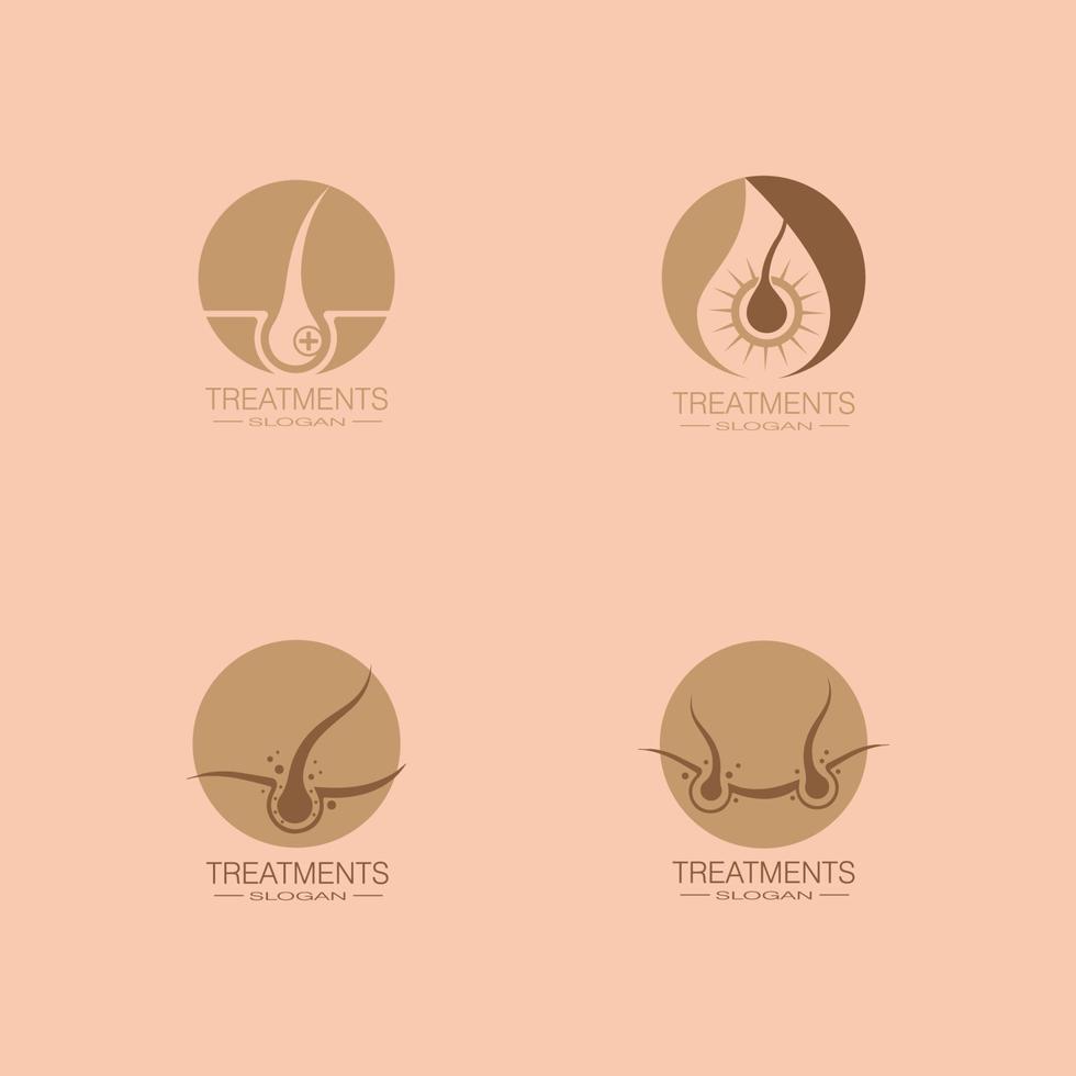 Hair treatments icon illustration vector