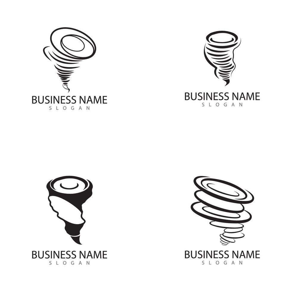 Tornado logo and storm icon  vector illustration design