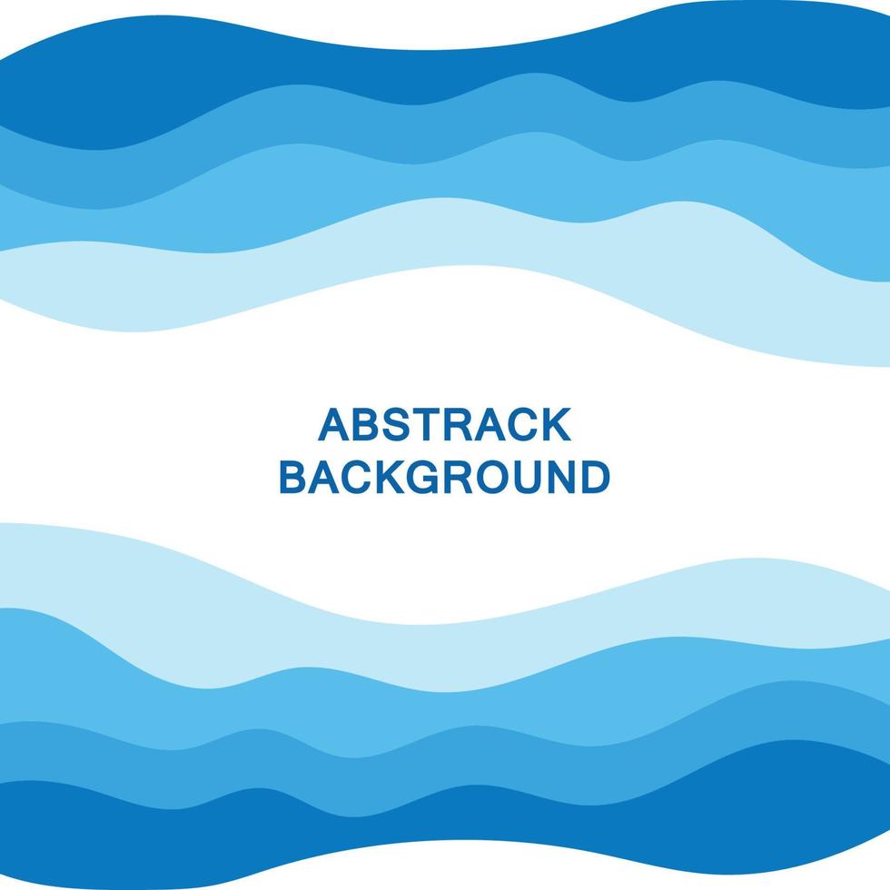 Abstract Water wave vector illustration design background