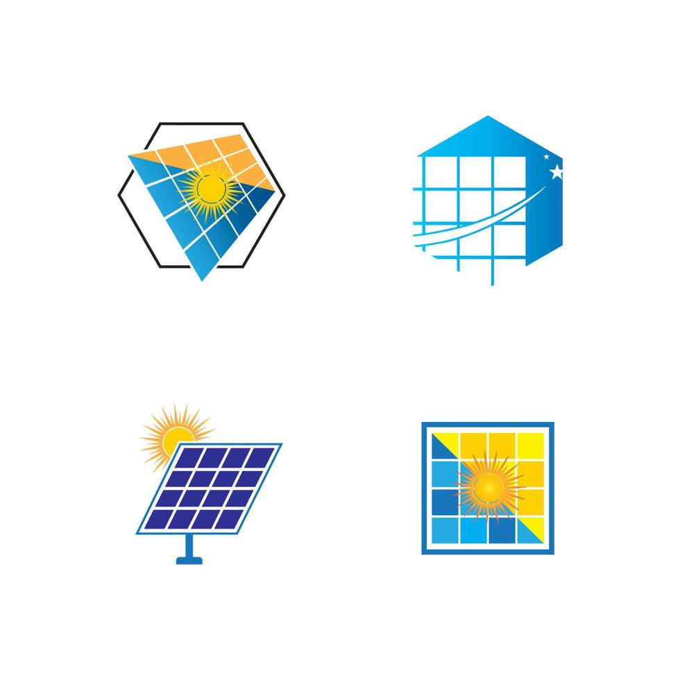 Solar Energy vector icon illustration design template