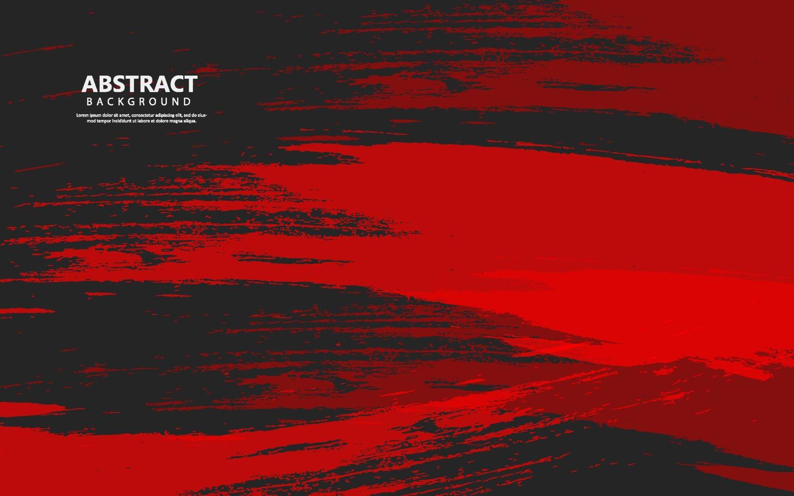 Abstract grunge texture black red color vector