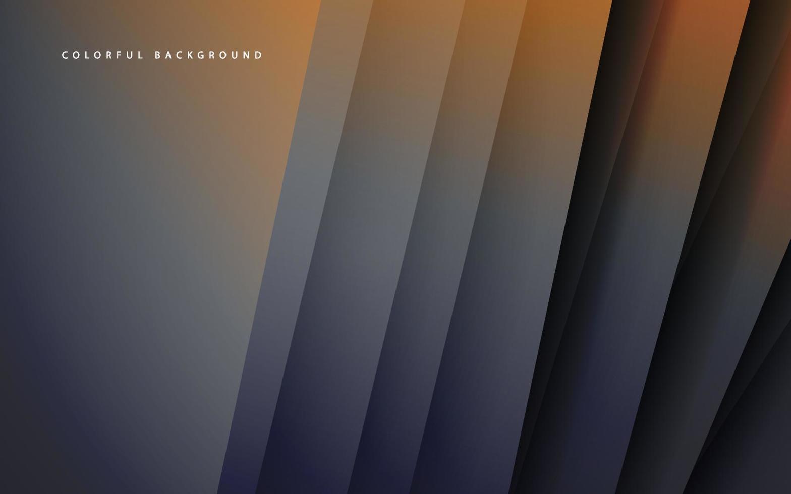 Abstract overlap layer grey orange background vector