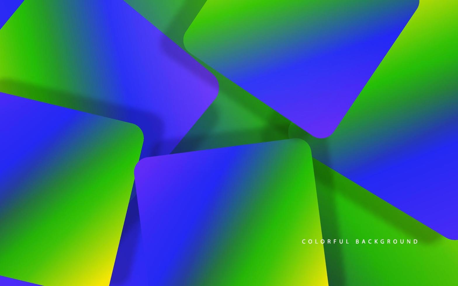 fondo de color azul y verde degradado geométrico abstracto vector