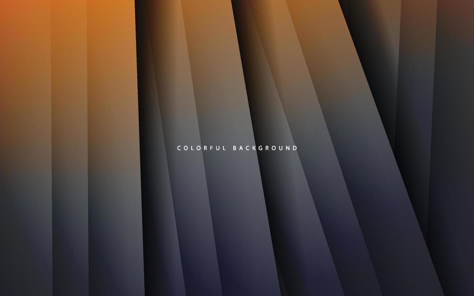 Abstract overlap layer grey orange background vector