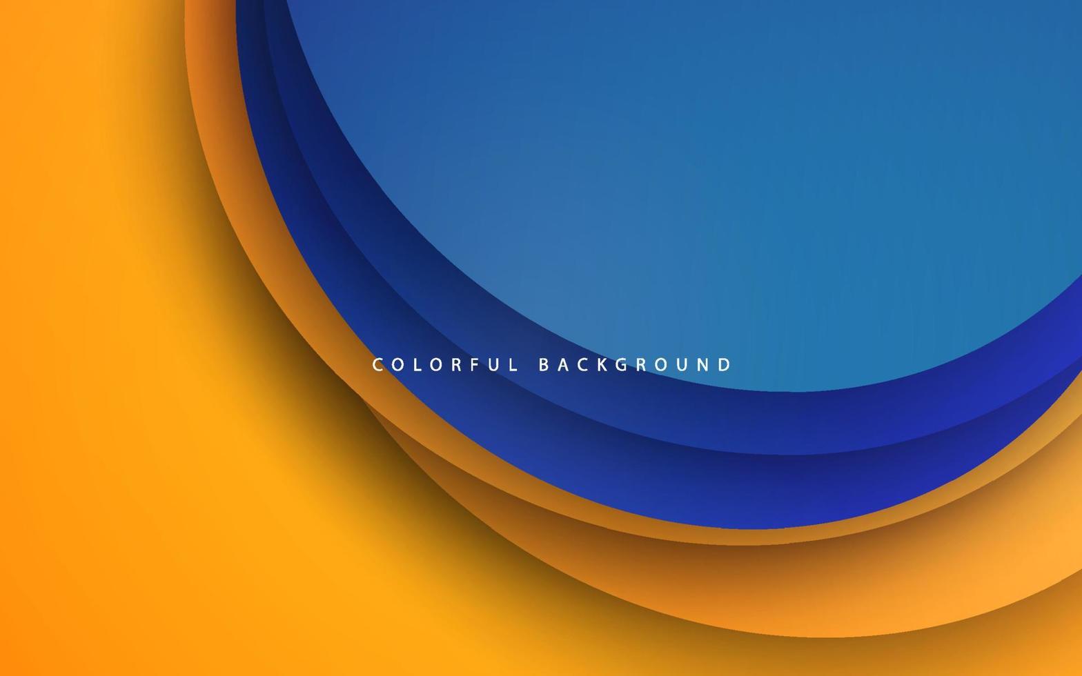 vector de fondo abstracto geomterict azul y amarillo