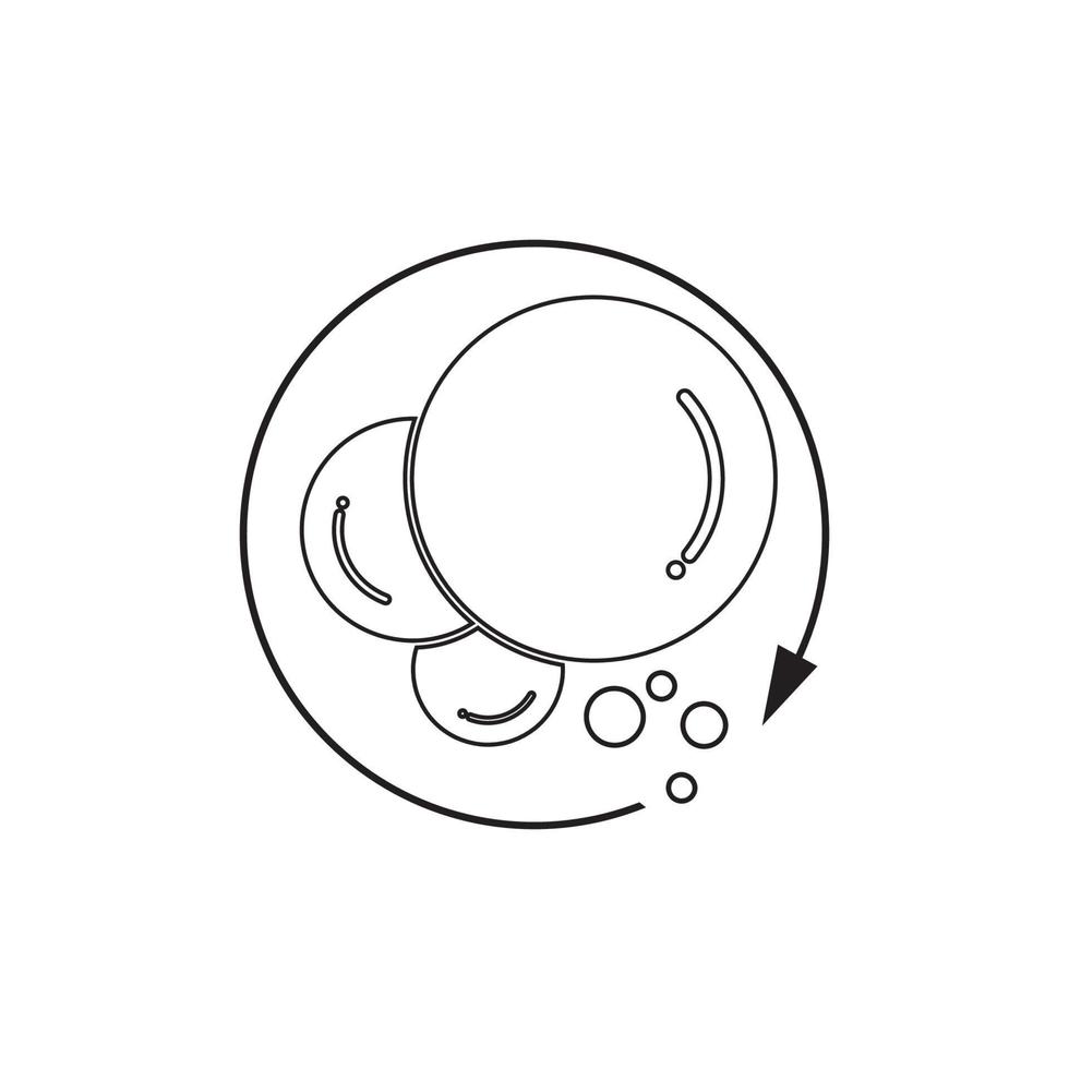 Bubble  icon vector