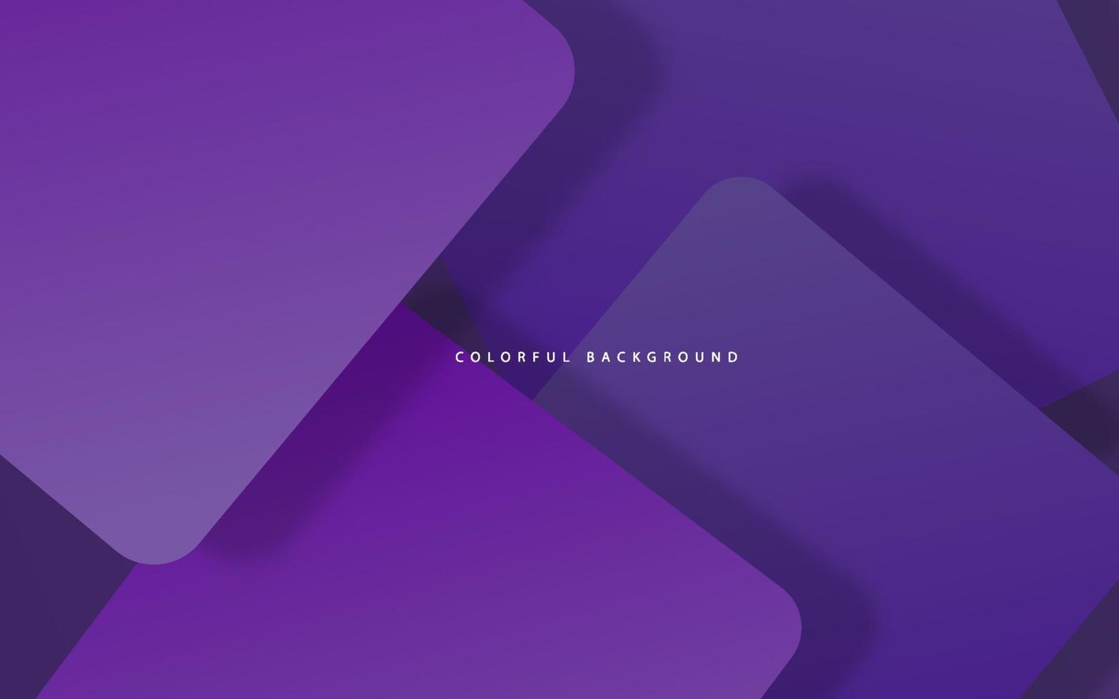 Abstract geometric square purple color background vector