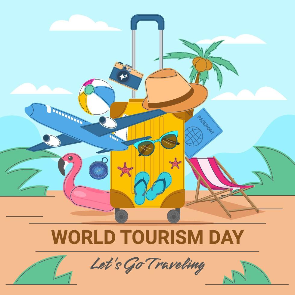 World Tourism Day Concept vector