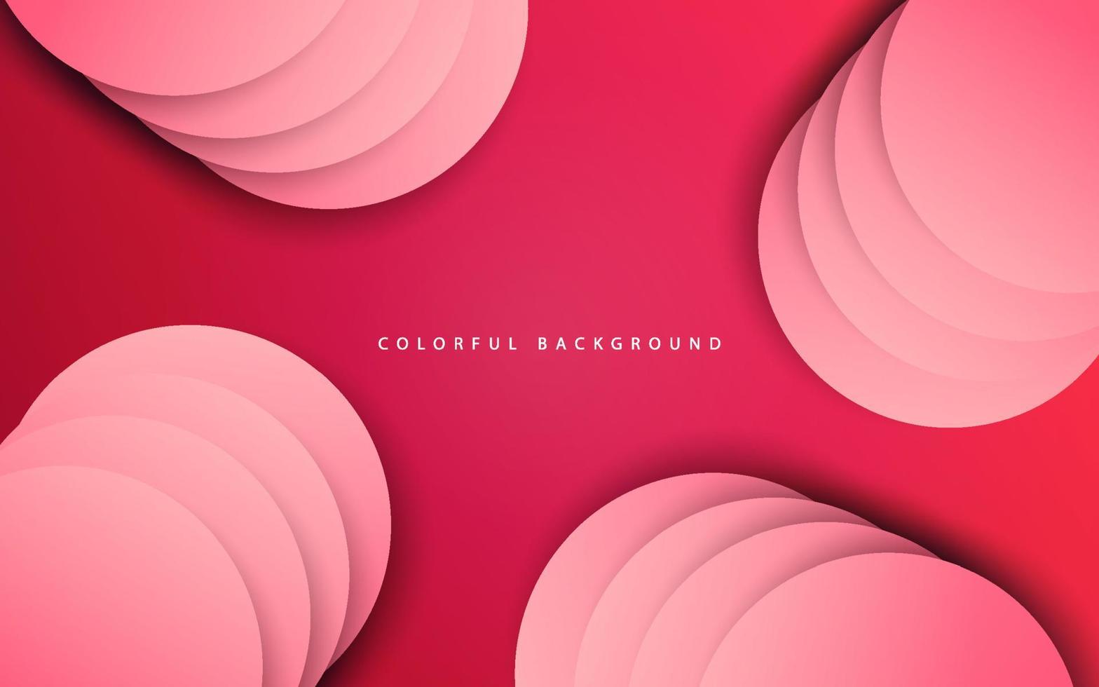 fondo de capa de superposición de círculo rosa abstracto vector