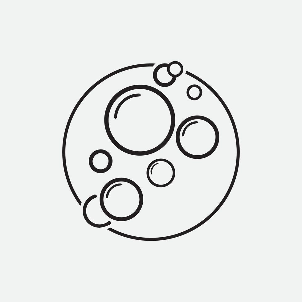 Bubble  icon vector