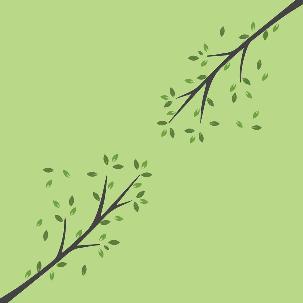 Vector branch , Hand drawn illustration of tree branch design template