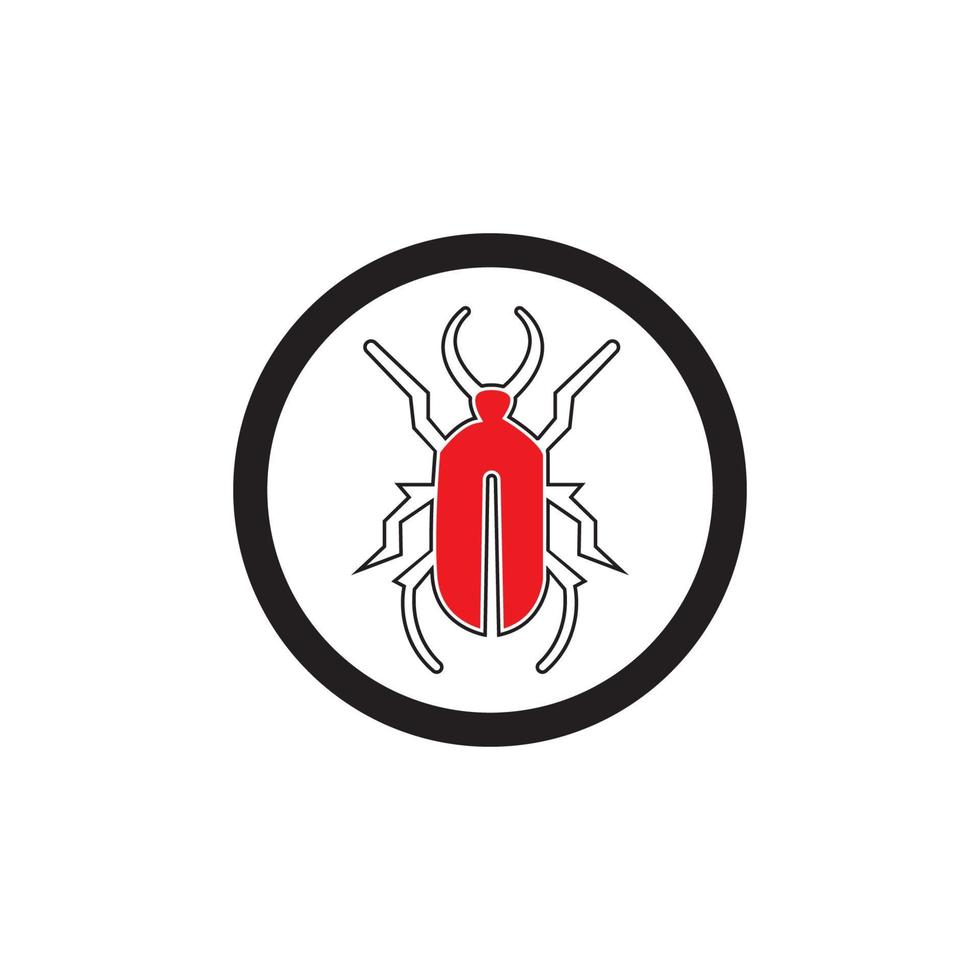 bug vector illustration icon design template