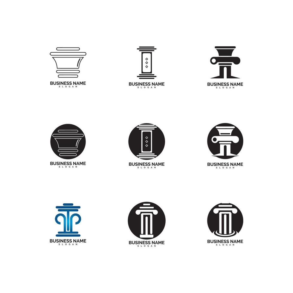 pillar Logo vector Template illustration design