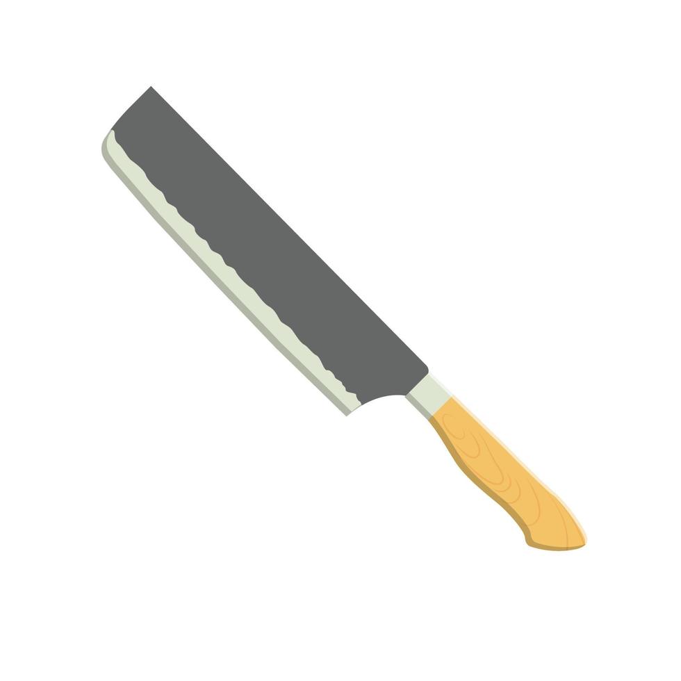 Knife Flat Illustration. Clean Icon Design Element on Isolated White Background vector