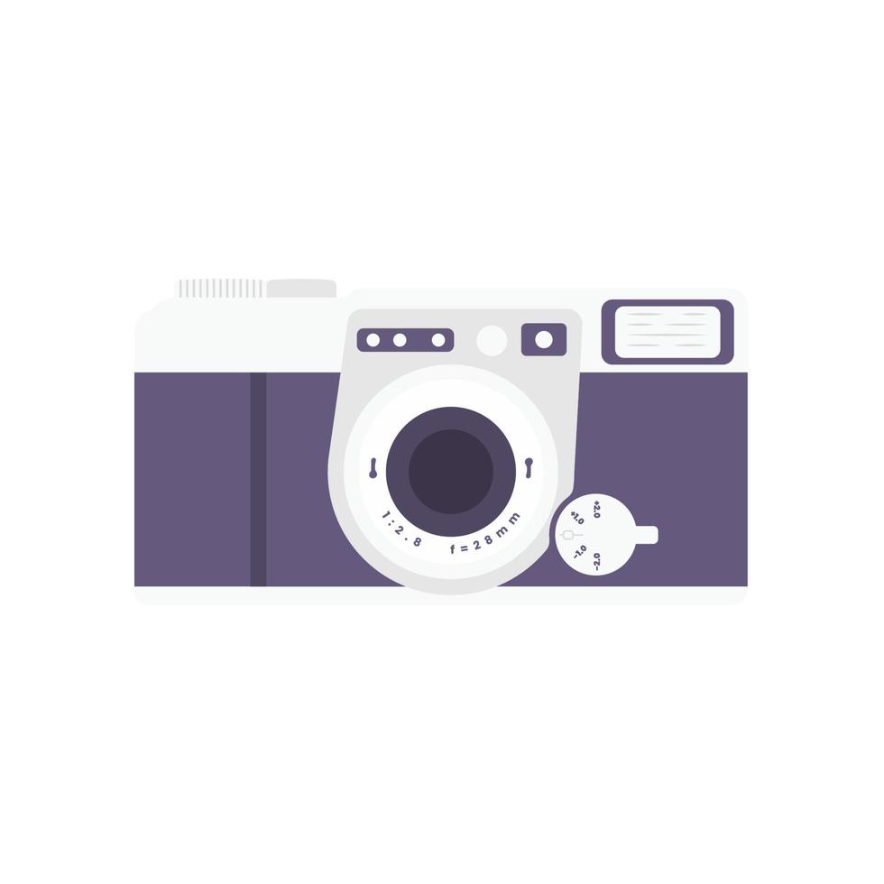 Camera Flat Illustration. Clean Icon Design Element on Isolated White Background. vector