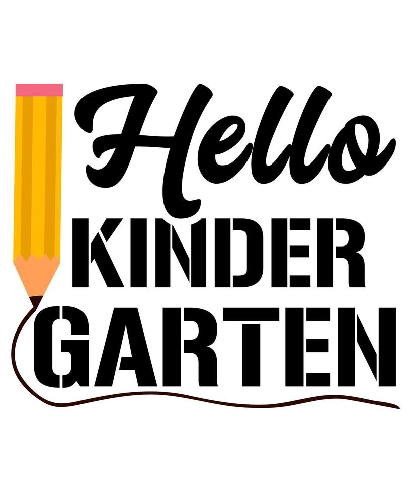 Kindergarten is my jam back to school vector