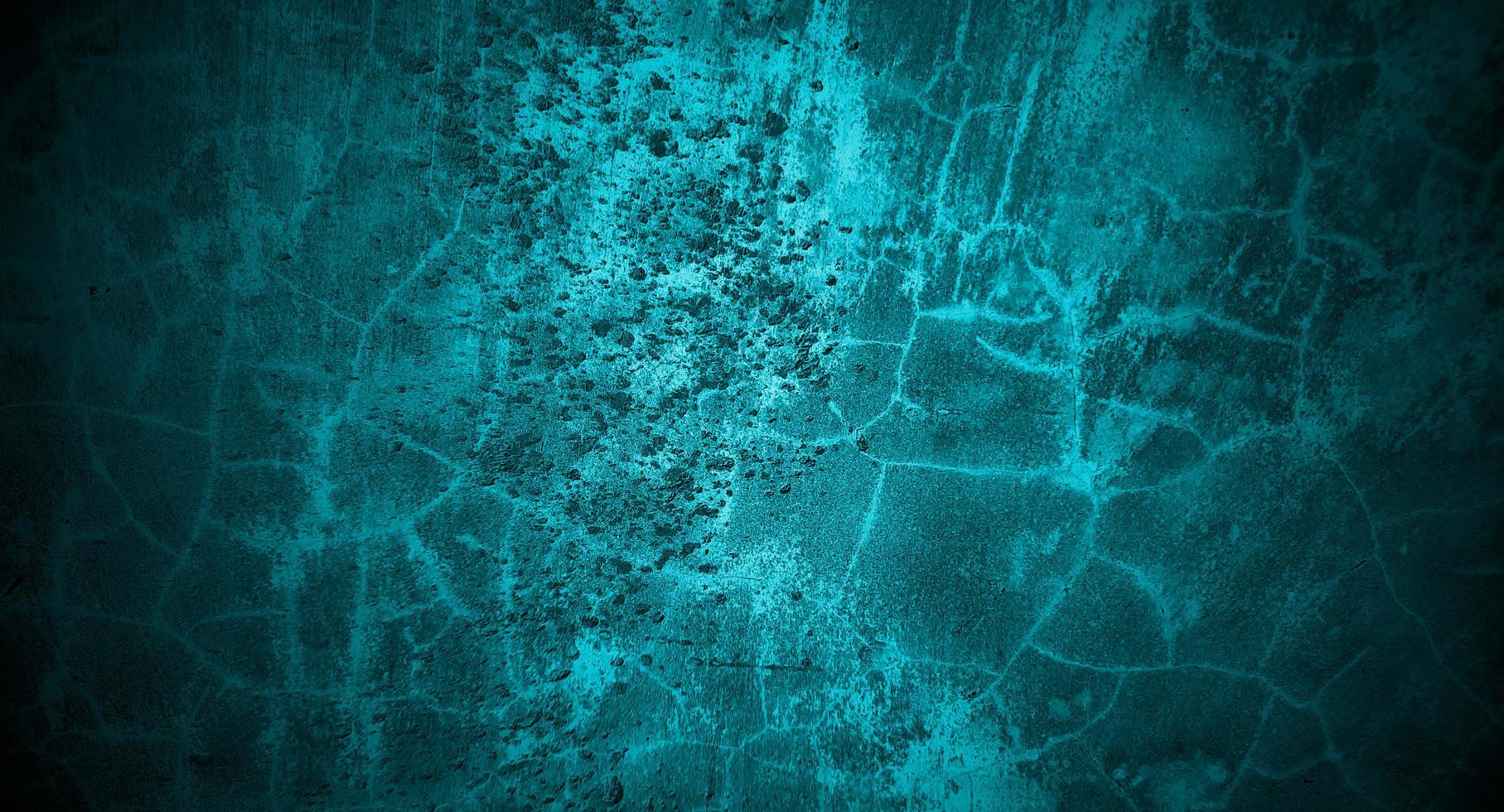 Blue concrete scary for background. Dark blue wall halloween background concept. Horror cement texture photo