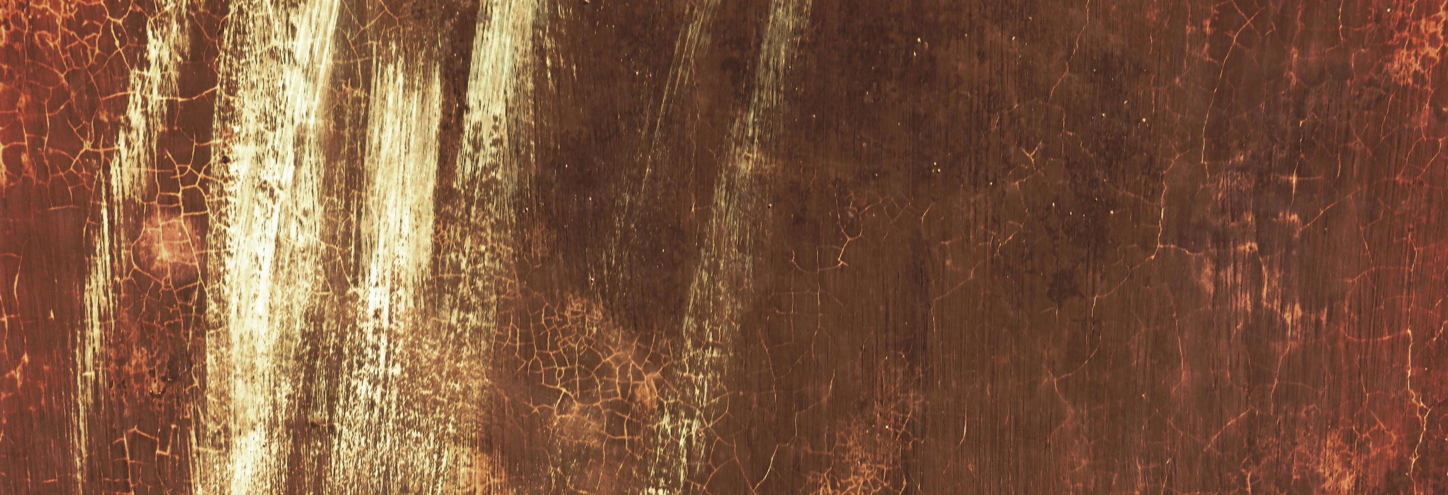 Old rusty wall, grungy background or texture. rusty texture, background, pattern, design, long banner. distressed surface background texture photo