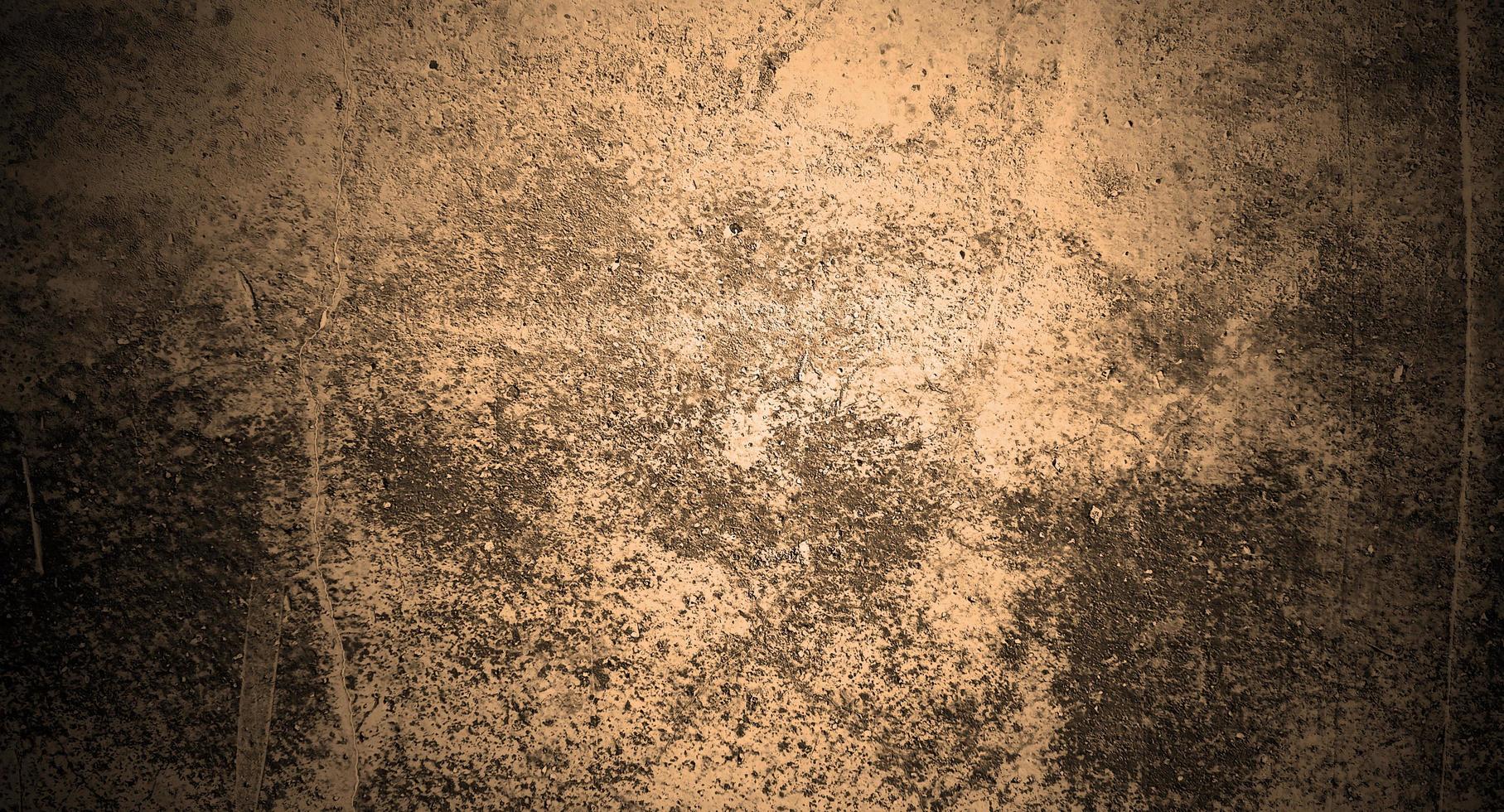 Dark yellow concrete scary for background. Yellow wall halloween background concept. Horror cement texture photo