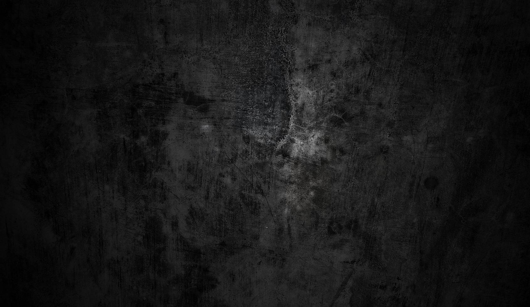 Dark and black wall halloween background concept. Black concrete dusty for background. Horror cement texture photo