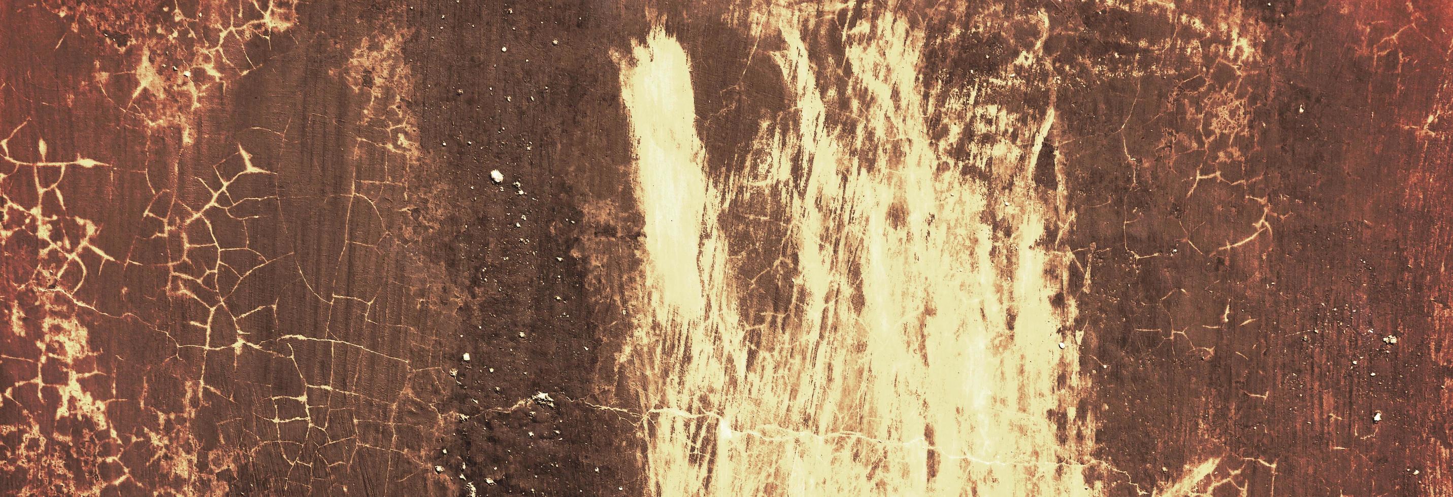 Old rusty wall, grungy background or texture. rusty texture, background, pattern, design, long banner. distressed surface background texture photo