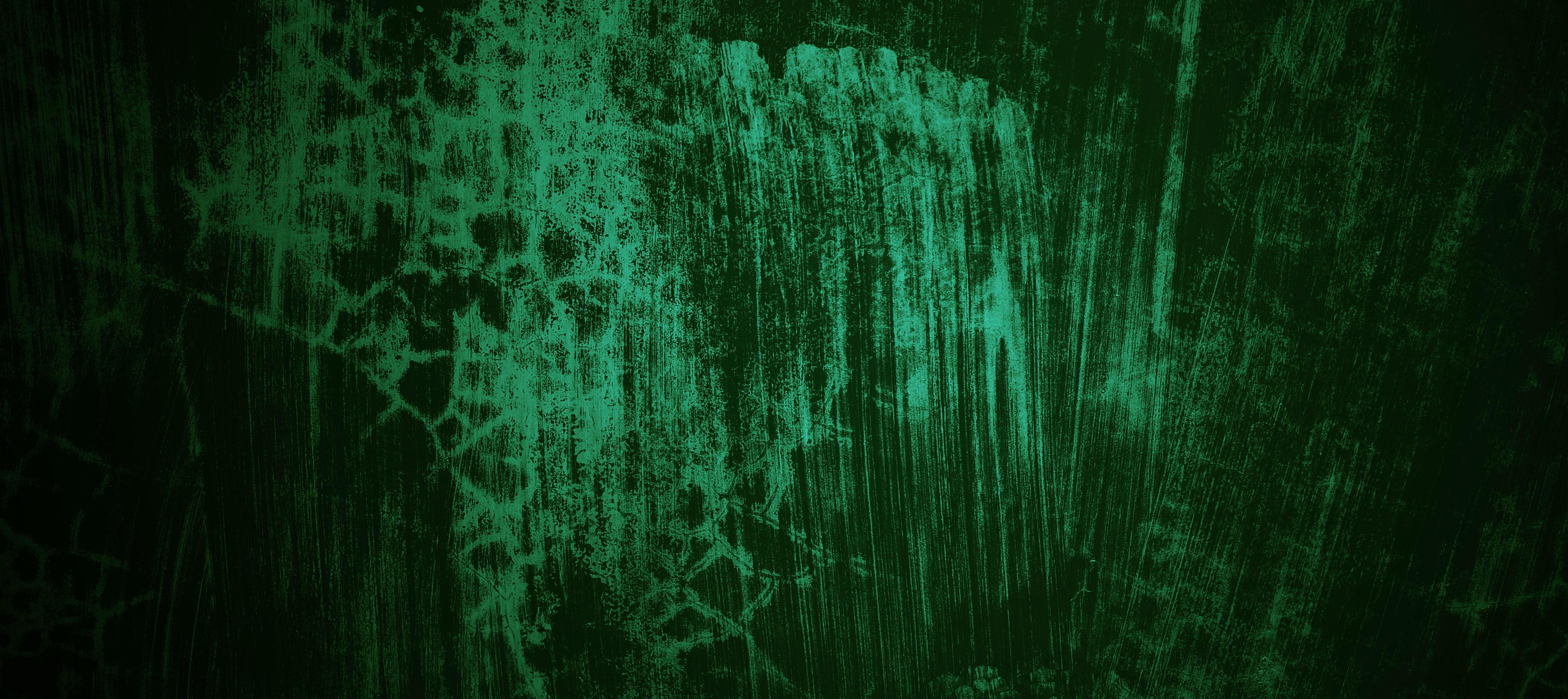 Dark green wall halloween background concept. Scary background. Horror