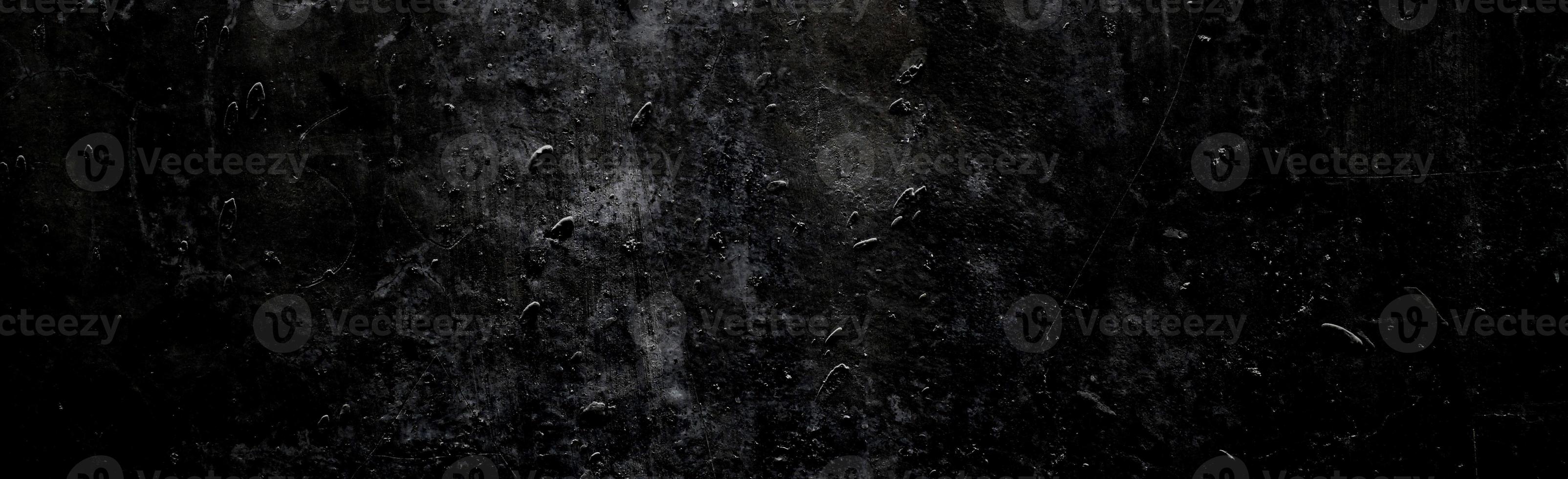 Black wall scary or dark gray rough grainy stone texture background. Black concrete for background. photo