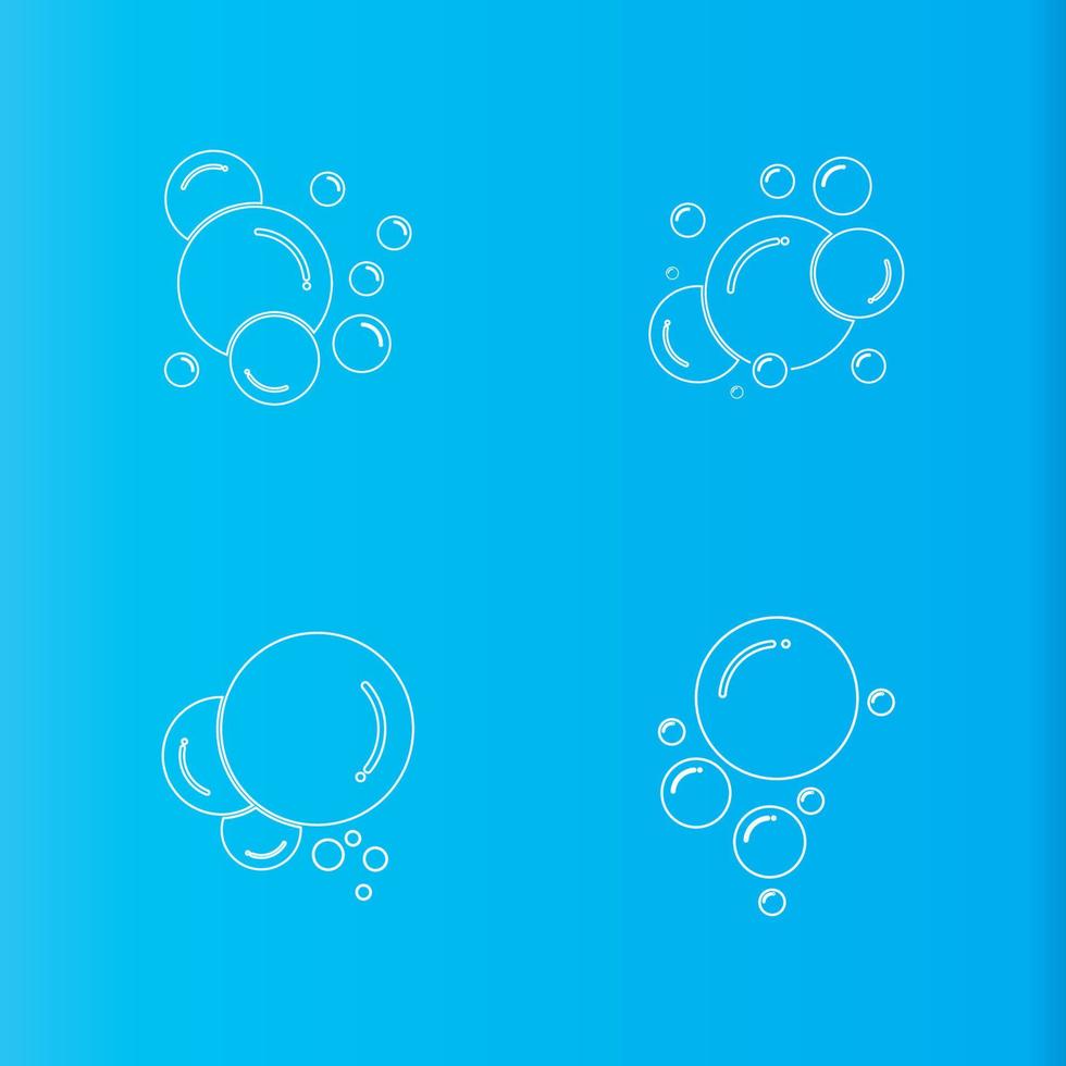 Bubble  icon vector
