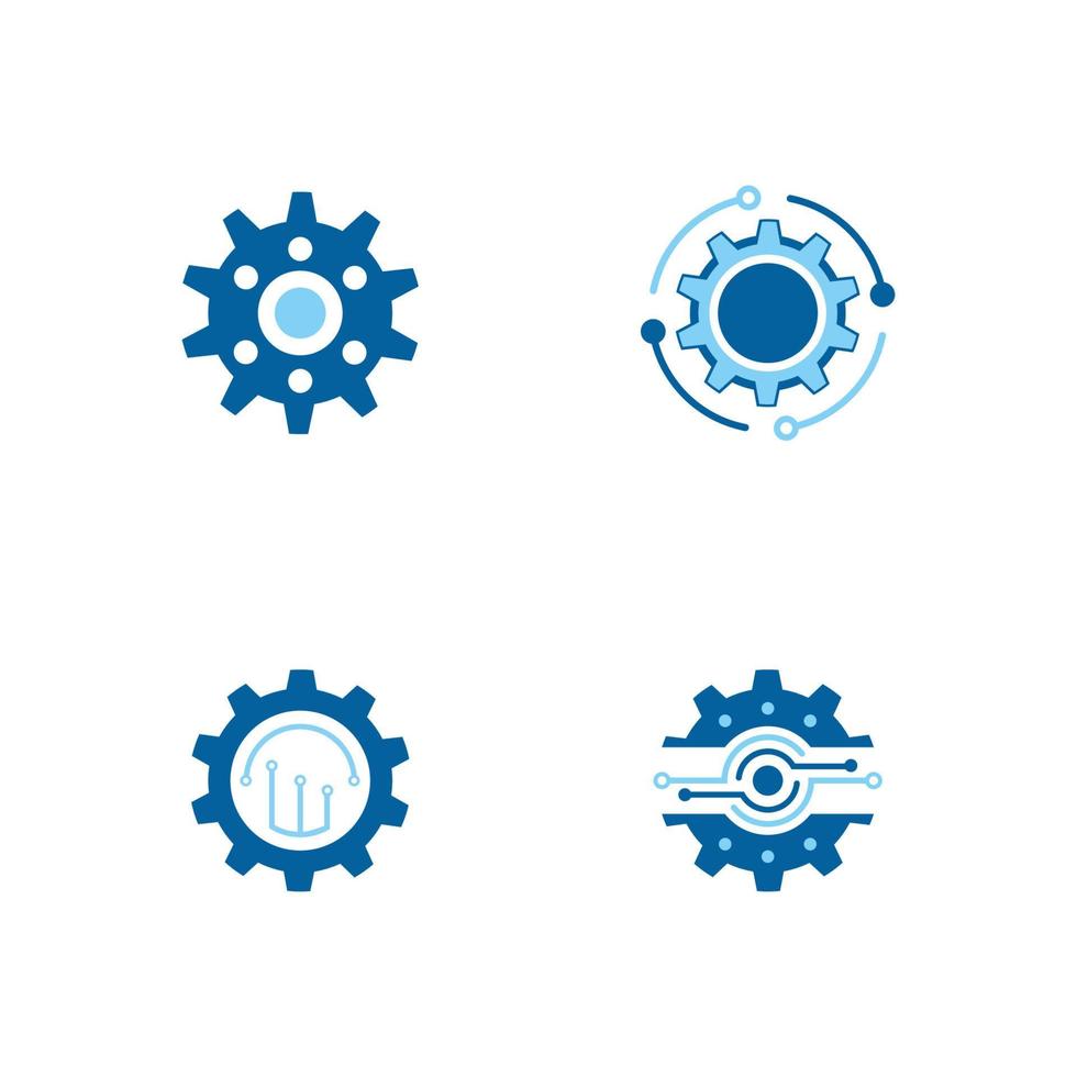 Gear Logo Template vector icon illustration design