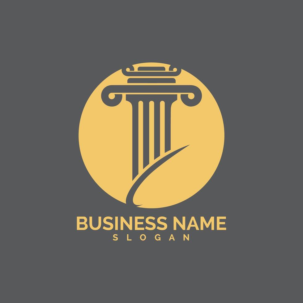 pillar Logo vector Template illustration design