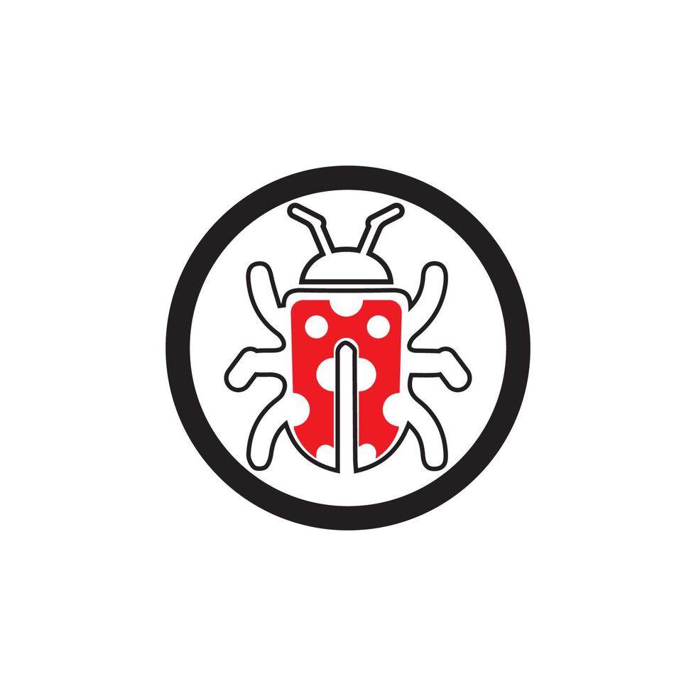 bug vector illustration icon design template