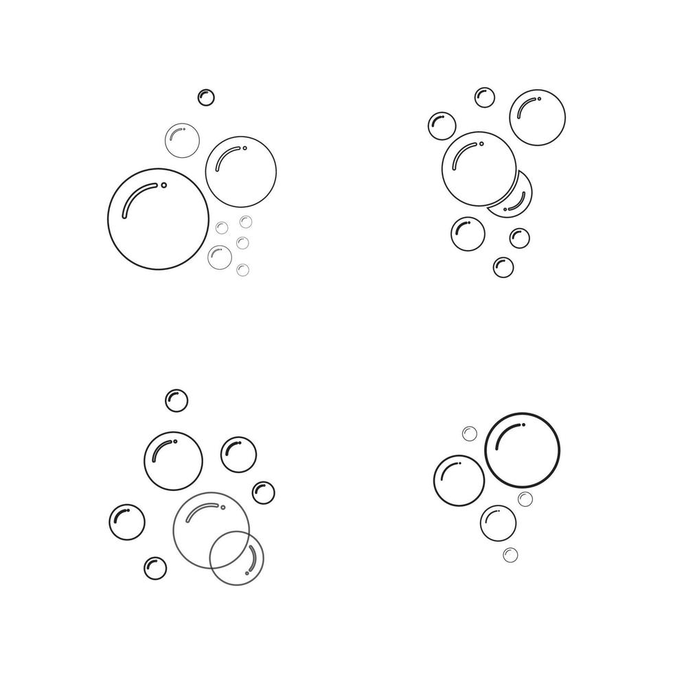 Bubble  icon vector