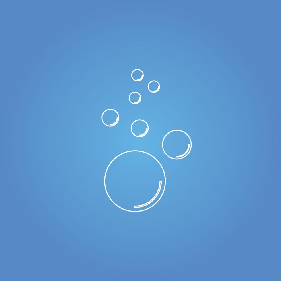 Bubble  icon vector