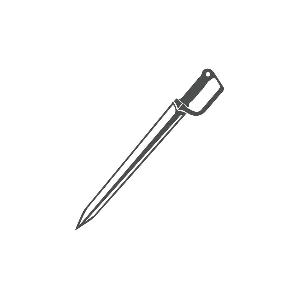 Sword weapon vector logo template illustration design