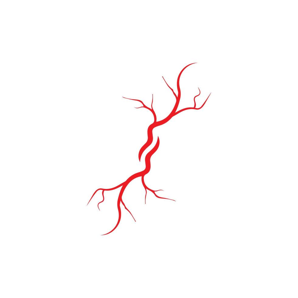 human veins, red blood vessels design and arteries Vector illustration isolated