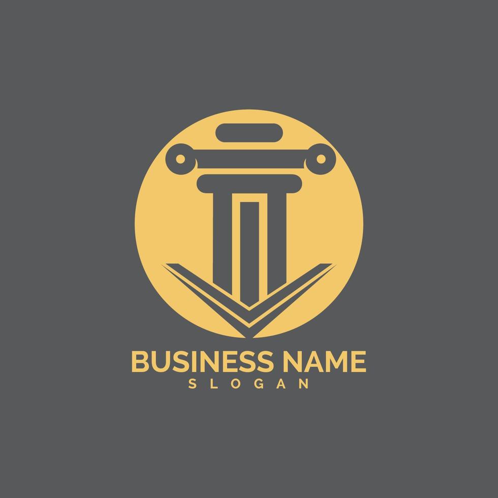 pillar Logo vector Template illustration design