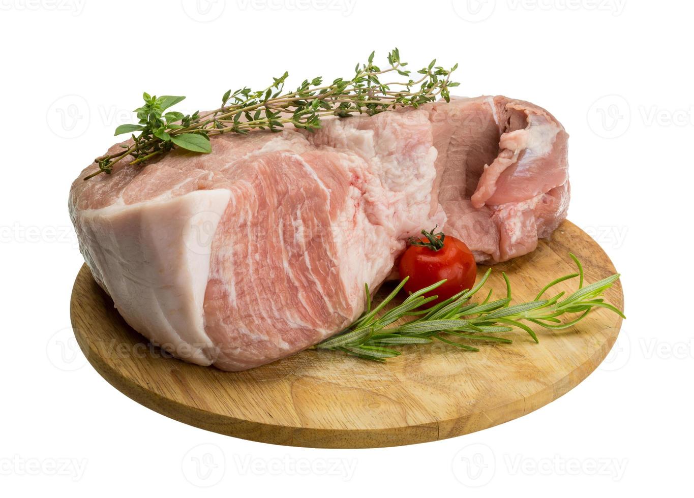 Raw pork meat photo