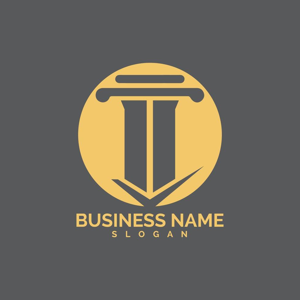 pillar Logo vector Template illustration design